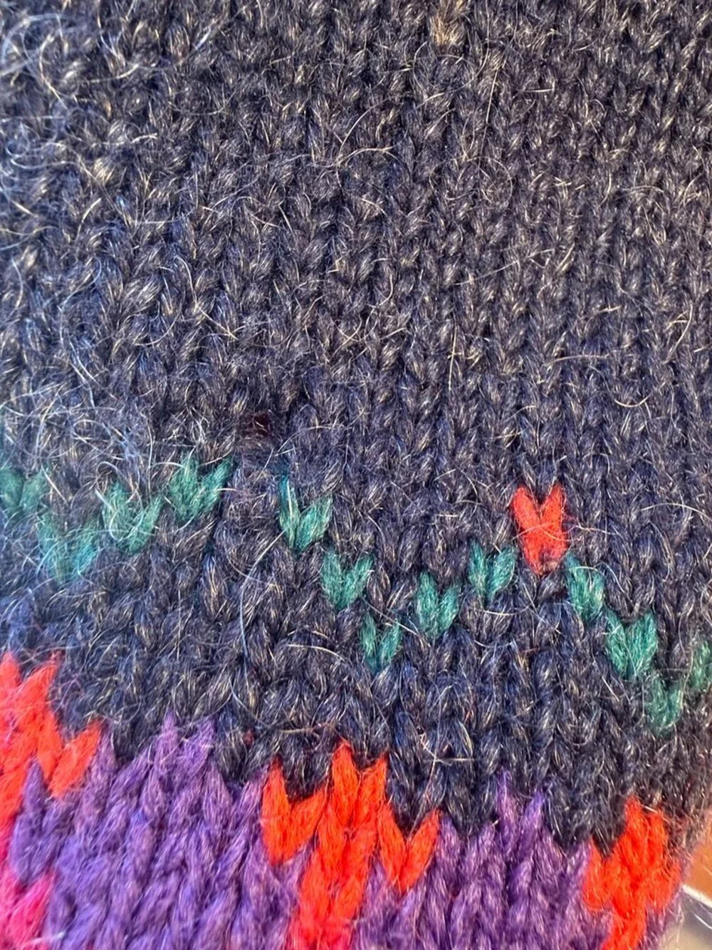 Vintage Woolrich Colorful Leaves Button Sweater - Picture 5 of 10